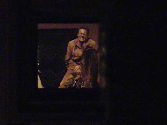 Blick durchs Kabinenfenster