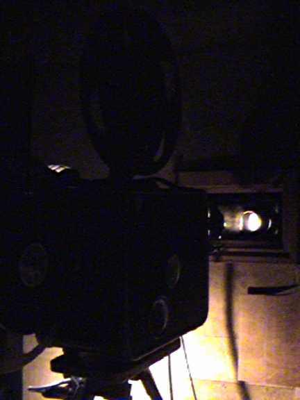 Projektionsfenster in der Scheune